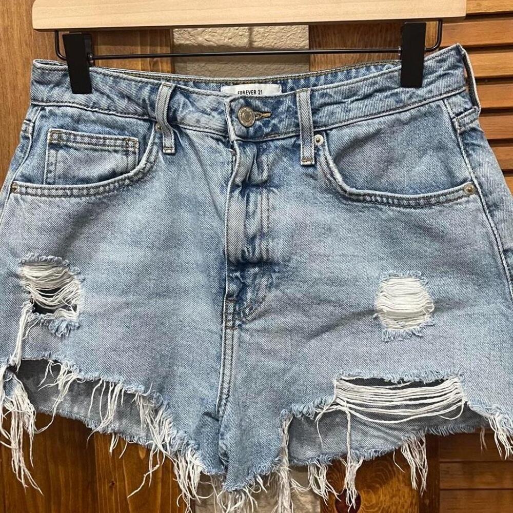 Forever 21 blue denim shorts